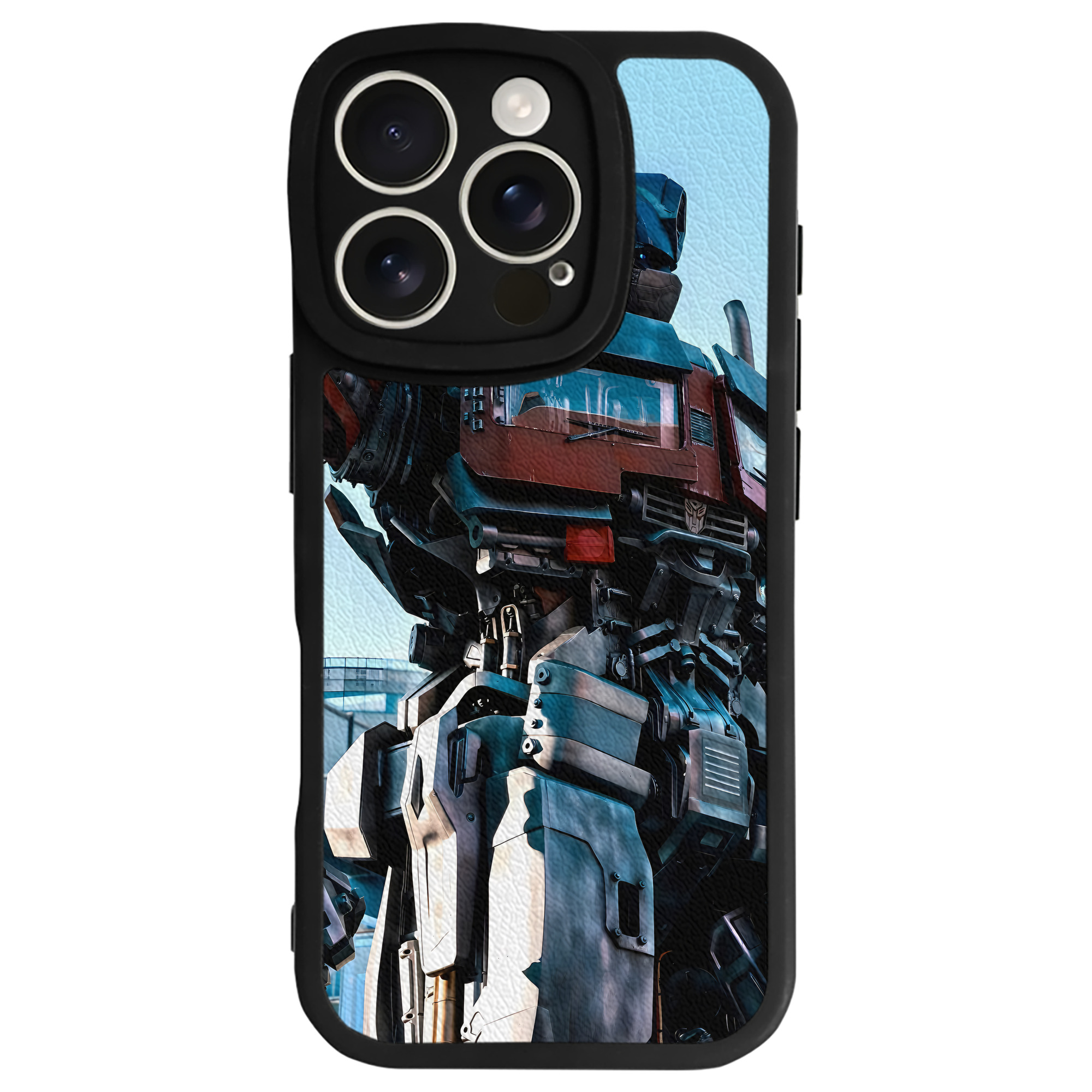 （画像用） Transformers トランスフォーマー 【iPhone 16シリーズ対応】シリコンスマホケース（レザー調） 材質：シリコン